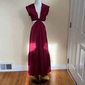 Long wine colored Jason Wu dress NWOT